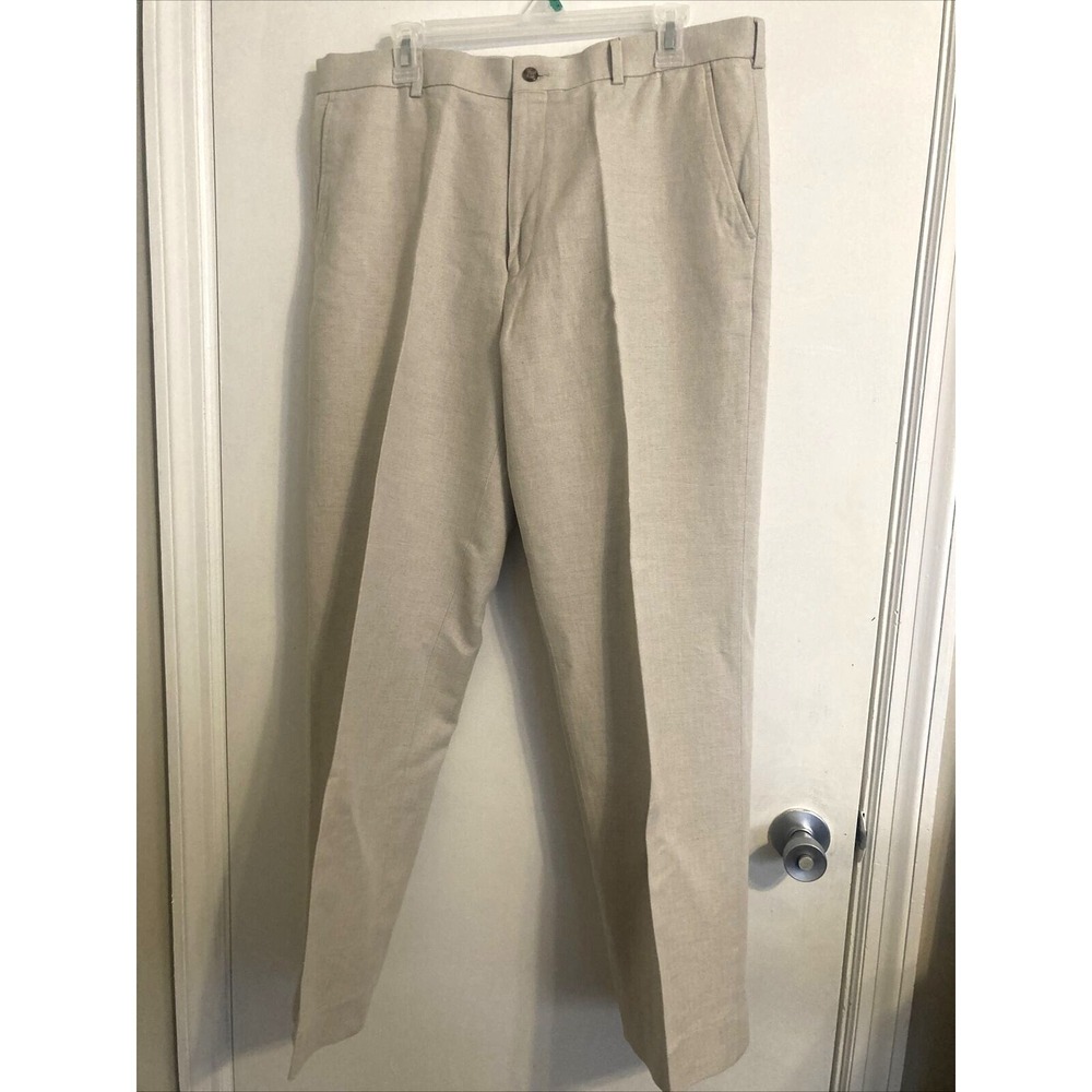 Perry Ellis Men's Pants 36x32‎ Linen Blend Pockets Casual Wear #1340